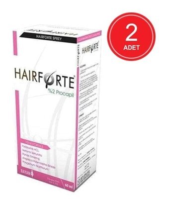Hairforte Procapil Woman Şekillendirici Islak Görünümlü Keratinli Güçlü Saç Spreyi 2x60 ml