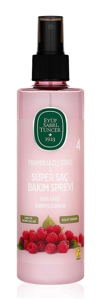 Eyüp Sabri Tuncer Sirke Ve Süper Şekillendirici Islak Görünümlü Keratinli Güçlü Saç Spreyi 210 ml