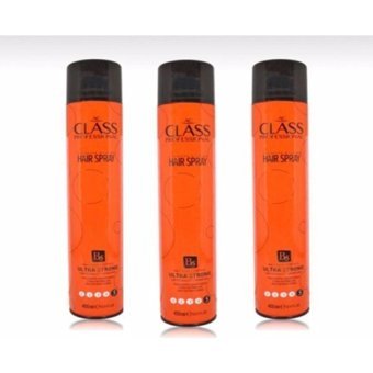 Ac Class Turuncu Şekillendirici Islak Görünümlü C-E Vitaminli Ekstra Güçlü Saç Spreyi 3x400 ml