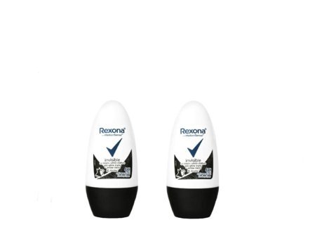 Rexona Invisible Pudrasız Ter Önleyici Antiperspirant Roll-On Kadın Deodorant 2x50 ml