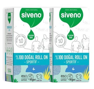 Siveno Pudrasız Ter Önleyici Organik Roll-On Erkek Deodorant 2x50 ml