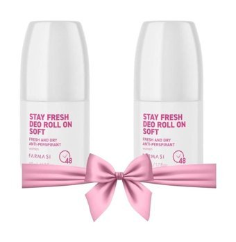 Farmasi Soft Pudrasız Ter Önleyici Antiperspirant Roll-On Kadın Deodorant 2x50 ml