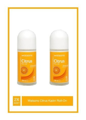Watsons Narenciye Pudrasız Ter Önleyici Roll-On Kadın Deodorant 2x50 ml