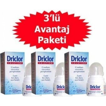 Driclor Pudrasız Ter Önleyici Roll-On Kadın Deodorant 3x20 ml
