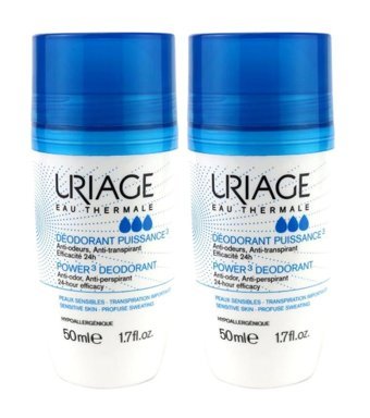 Uriage Power Pudralı Ter Önleyici Antiperspirant Roll-On Kadın Deodorant 2x50 ml