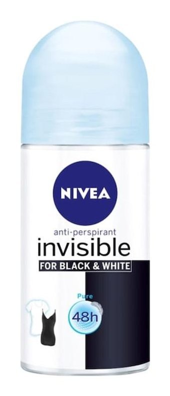 Nivea Black&White Invisible Power Pudrasız Ter Önleyici Antiperspirant Roll-On Kadın Deodorant 50 ml