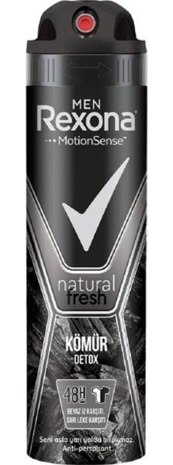 Rexona Kömür Pudralı Ter Önleyici Antiperspirant Sprey Erkek Deodorant 150 ml