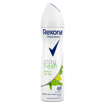 Rexona Aloe Vera&Bambu Pudrasız Ter Önleyici Antiperspirant Sprey Kadın Deodorant 150 ml