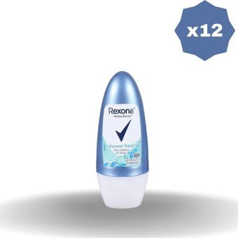 Rexona Shower Fresh Pudralı Ter Önleyici Antiperspirant Roll-On Kadın Deodorant 12x50 ml