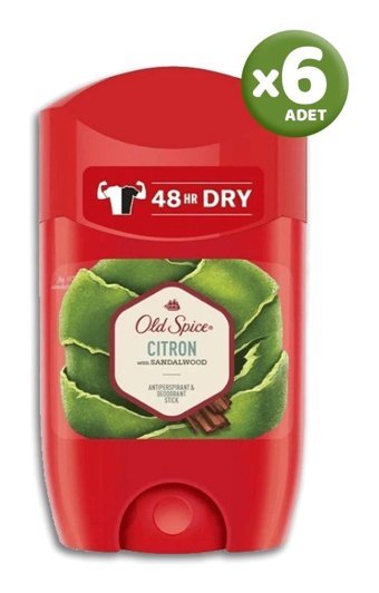 Old Spice Citron Pudrasız Ter Önleyici Antiperspirant Stick Erkek Deodorant 6x50 ml