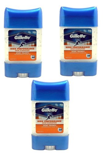 Gillette Pudrasız Ter Önleyici Antiperspirant Jel-Stick Erkek Deodorant 3x70 ml