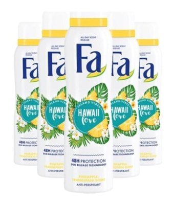 Fa Hawall Love Pudralı Ter Önleyici Antiperspirant Sprey Kadın Deodorant 5x150 ml