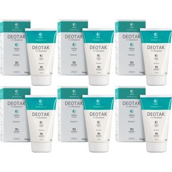 Deotak Fresh Tol Pudrasız Krem Unisex Deodorant 6x35 ml
