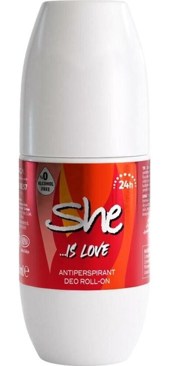 She Pudrasız Ter Önleyici Antiperspirant Roll-On Kadın Deodorant 50 ml