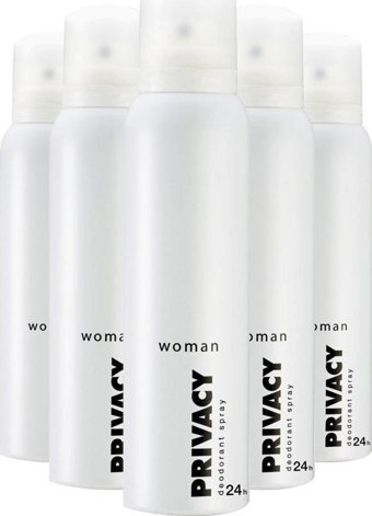 Privacy Pudrasız Ter Önleyici Sprey Kadın Deodorant 5x150 ml
