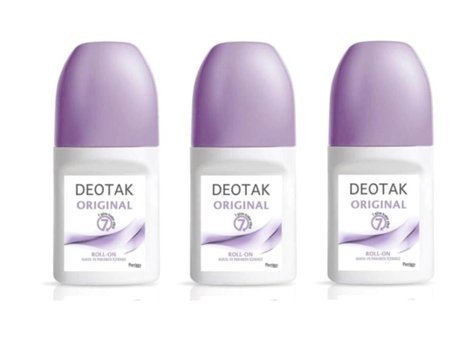 Deotak Original Pudrasız Ter Önleyici Roll-On Kadın Deodorant 3x35 ml