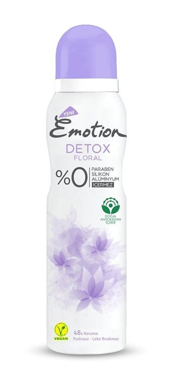 Emotion Emotıon Detox Floral Pudrasız Sprey Kadın Deodorant 150 ml