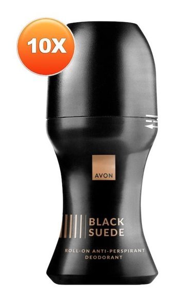 Avon Black Suede Pudrasız Ter Önleyici Antiperspirant Roll-On Erkek Deodorant 10x50 ml