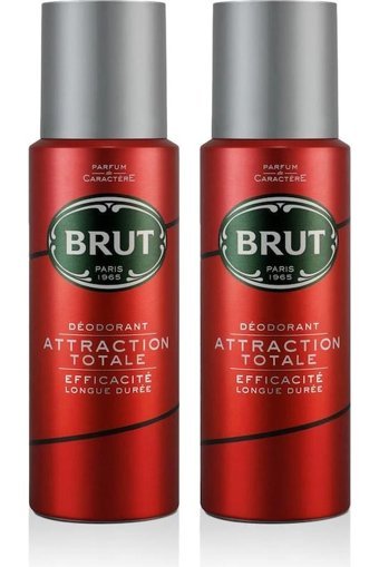 Brut Attraction Pudrasız Ter Önleyici Sprey Erkek Deodorant 2x200 ml