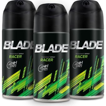Blade Racer Pudrasız Ter Önleyici Sprey Erkek Deodorant 3x150 ml