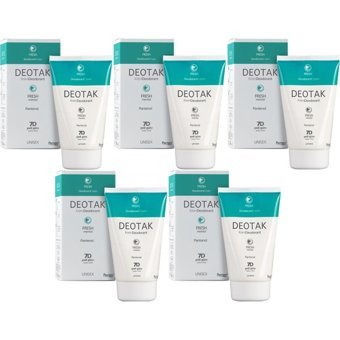 Deotak Fresh Tol Pudrasız Krem Unisex Deodorant 5x35 ml