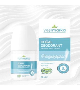 Yeşilmarka Pudrasız Ter Önleyici Organik Roll-On Kadın Deodorant 50 ml