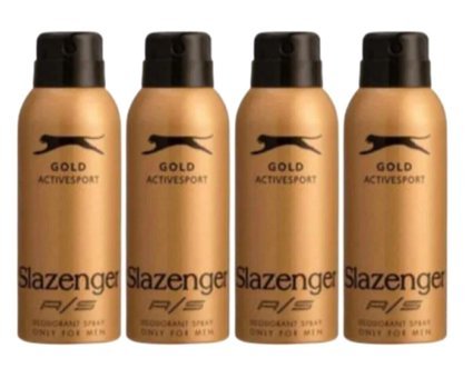 Slazenger Active Sport Gold Pudrasız Ter Önleyici Sprey Erkek Deodorant 4x150 ml