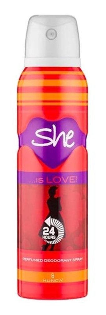 She Is Love Pudrasız Ter Önleyici Sprey Kadın Deodorant 6x150 ml