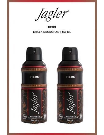 Jagler Hero Pudrasız Sprey Erkek Deodorant 2x150 ml