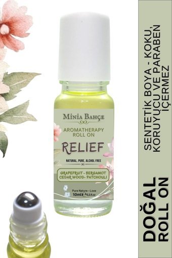 Minia Bahçe Bergamot Pudrasız Ter Önleyici Organik Antiperspirant Roll-On Kadın Deodorant 10 ml