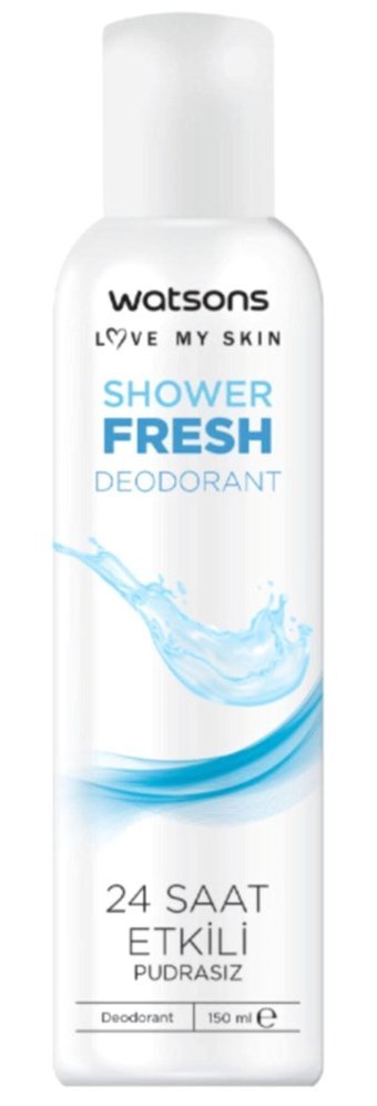 Watsons Shower Fresh Pudralı Ter Önleyici Sprey Kadın Deodorant 150 ml