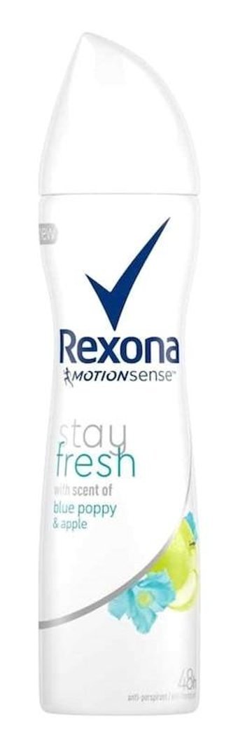 Rexona Fresh Blue Poppy & Apple Pudralı Ter Önleyici Antiperspirant Sprey Kadın Deodorant 150 ml