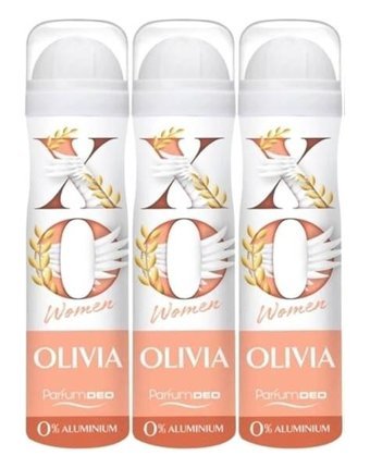 Xo Olivia Pudrasız Ter Önleyici Sprey Kadın Deodorant 3x150 ml