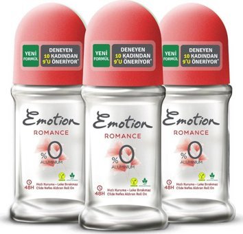 Emotion Roce Pudrasız Ter Önleyici Roll-On Kadın Deodorant 3x50 ml