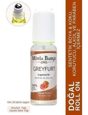 Minia Bahçe Greyfurt Pudrasız Ter Önleyici Organik Roll-On Unisex Deodorant 10 ml