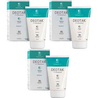 Deotak Fresh Tol Pudrasız Krem Unisex Deodorant 3x35 ml