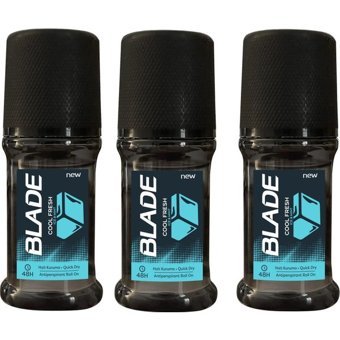 Blade Cool Fresh Pudrasız Ter Önleyici Antiperspirant Roll-On Erkek Deodorant 3x150 ml