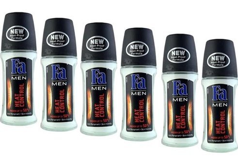 Fa Heat Control Pudrasız Ter Önleyici Antiperspirant Roll-On Erkek Deodorant 6x50 ml