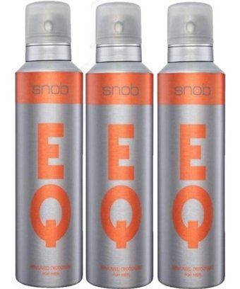 Snob Eq Pudrasız Sprey Erkek Deodorant 3x150 ml