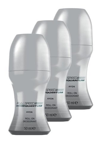 Avon Full Speed Quantum Pudrasız Ter Önleyici Antiperspirant Roll-On Erkek Deodorant 3x50 ml