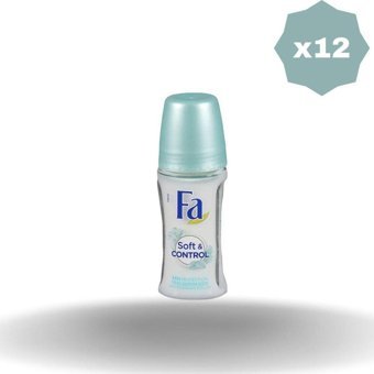Fa Soft&Control Pudrasız Ter Önleyici Antiperspirant Roll-On Kadın Deodorant 12x50 ml