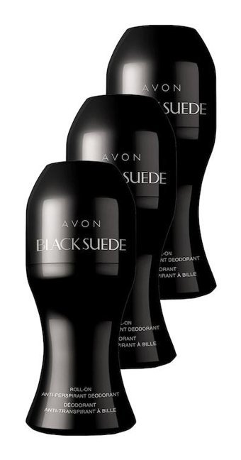 Avon Black Suede Pudrasız Ter Önleyici Antiperspirant Roll-On Erkek Deodorant 3x50 ml