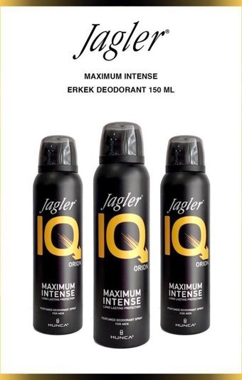 Jagler Iq Maximum İntense Orion Pudrasız Ter Önleyici Sprey Erkek Deodorant 3x150 ml