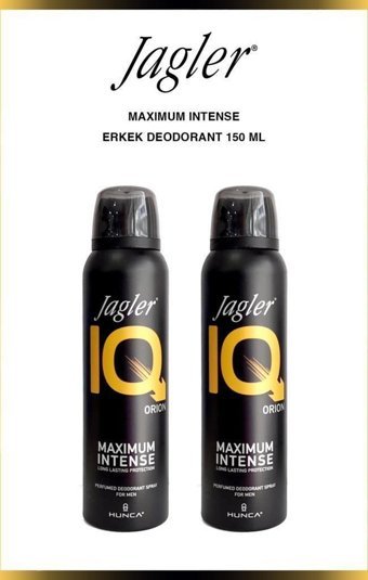 Jagler Iq Maximum İntense Orion Pudrasız Ter Önleyici Sprey Erkek Deodorant 2x150 ml