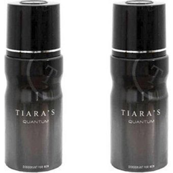 Tiaras Quantum Pudrasız Ter Önleyici Sprey Erkek Deodorant 2x150 ml
