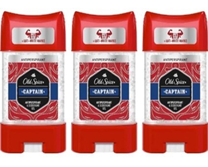 Old Spice Captain Clear Pudrasız Ter Önleyici Antiperspirant Jel-Stick Erkek Deodorant 3x70 ml