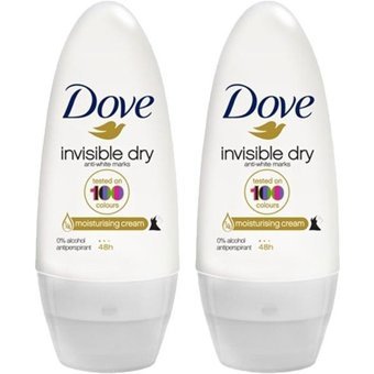 Dove Invisible Pudrasız Ter Önleyici Antiperspirant Roll-On Kadın Deodorant 2x50 ml
