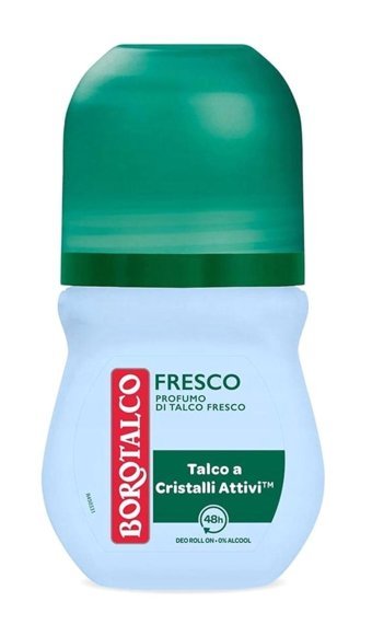 Borotalco Fresh Pudrasız Ter Önleyici Antiperspirant Roll-On Kadın Deodorant 50 ml