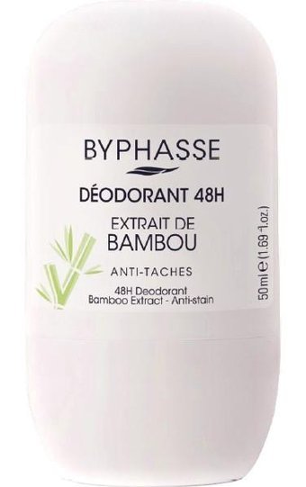 Byphasse Bambu Extract Pudrasız Ter Önleyici Antiperspirant Roll-On Unisex Deodorant 50 ml