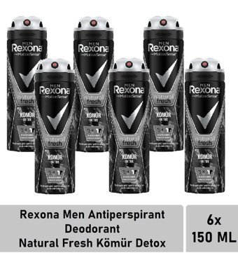 Rexona Natural Fresh Pudralı Ter Önleyici Antiperspirant Sprey Erkek Deodorant 150 ml